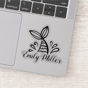 Niedlicher Meerjungfrau-Mädchen-Aufkleber Aufkleber