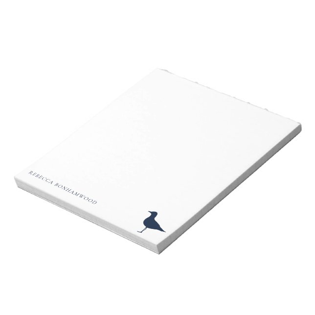 Niedlicher Meerschweinchen Personalisierte Vogelar Notizblock (Rotiert)