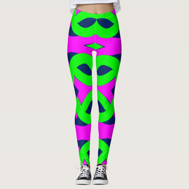 Niedlicher mehrfarbiger Trend "Ratti_Creative_Arts Leggings (Vorderseite)