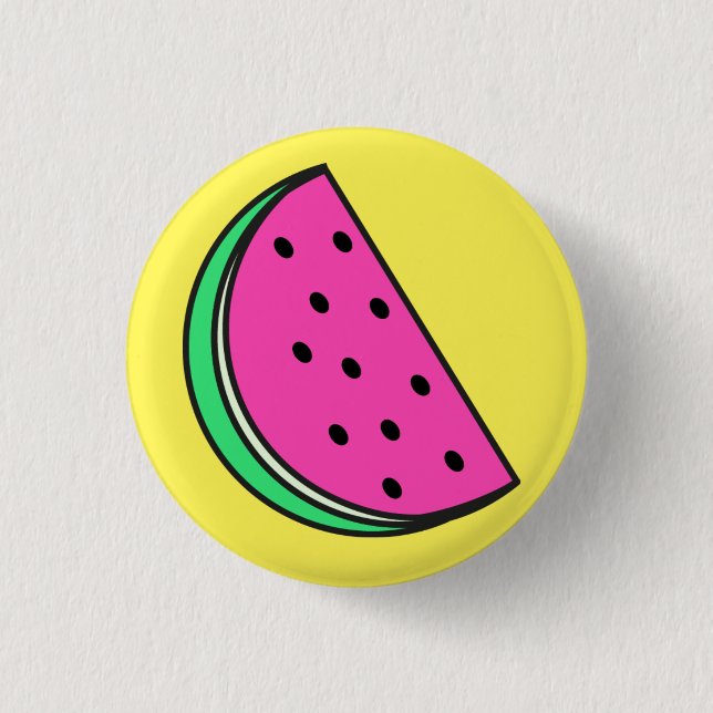 Niedlicher Melone-Abzeichen-Button-Knopf Button (Vorderseite)