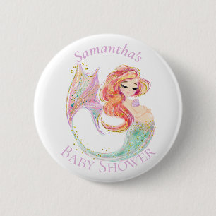 NIEDLICHER MERMAID-BABY-DUSCHknopf Button