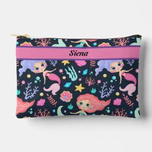 Niedlicher Mermaid Pattern Stift und Toilettenarti Zubehörtasche