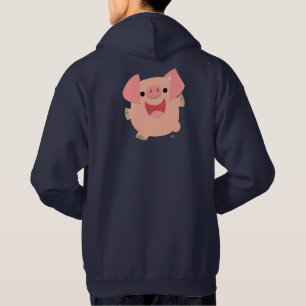 Niedlicher Merry Cartoon Pig Hooded Sweatshirt