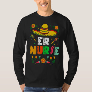 Niedlicher mexikanischer Er Nurse Rn Sombrero Happ T-Shirt