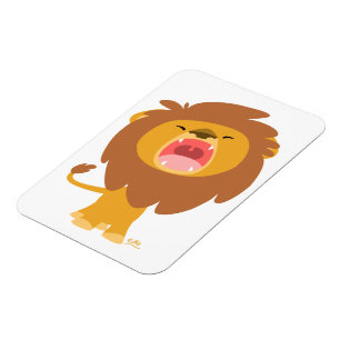 Niedlicher Mighty Roaring Lion Cartoon Flexible Ma Magnet