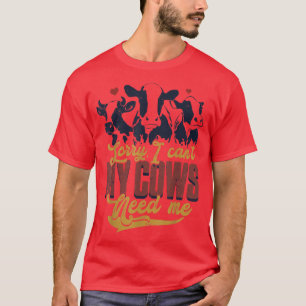 Niedlicher Milchkuh Bauer Lover Zucht Rinder F T-Shirt