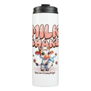 Niedlicher Milkshake Lover Little Calf Frozen Jogh Thermosbecher