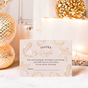 Niedlicher Mini-Perlduschtenbilder Tombola Begleitkarte