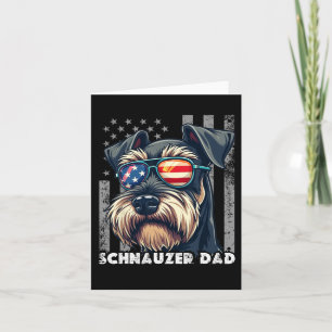 Niedlicher Mini Schnauzer Vater Hundeliebhaber Tag Karte