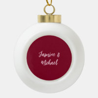 Niedlicher Minimalistischer Burgund-Rote Calligraf