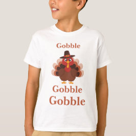 Niedlicher Minimalistischer Erntedank Funny Gobble T-Shirt