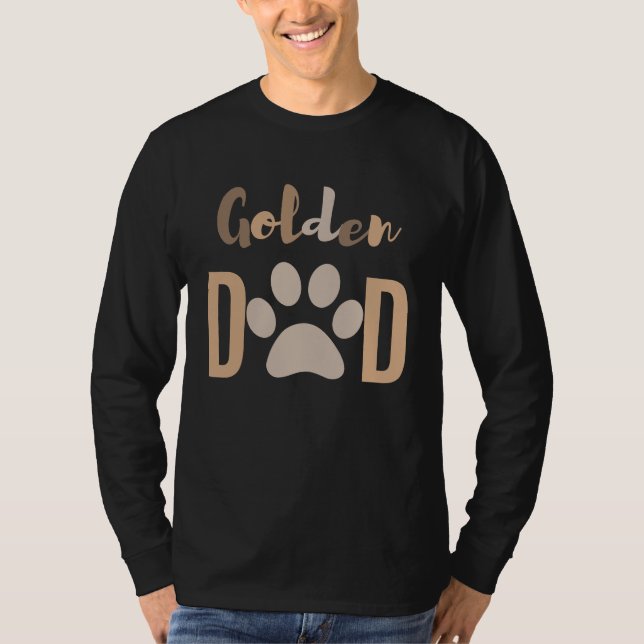 Niedlicher Minimalistischer Hund Golden Retriever  T-Shirt (Vorderseite)