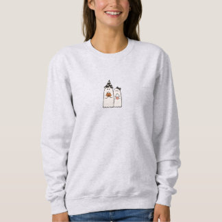 Niedlicher Minimalistischer Spooky Coquette Hallow Sweatshirt