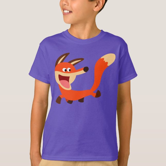 Niedlicher Mischfeu Cartoon Fox Children T - Shirt (Vorderseite)