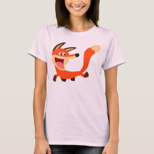 Niedlicher Mischling Cartoon Fox T - Shirt