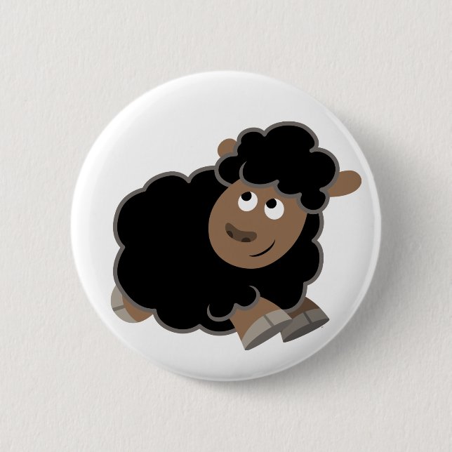 Niedlicher Mischpult-Cartoon Button (Vorderseite)