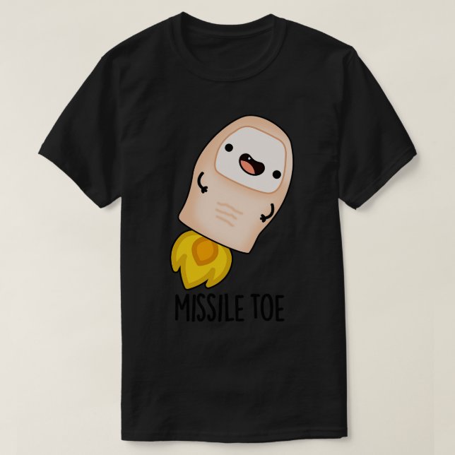 Niedlicher Mistletopun von Missile Toe 1 T-Shirt (Design vorne)