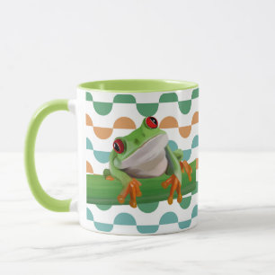 Niedlicher Mit Augen Baumfrosch mit farbenfroher G Tasse