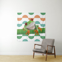 Niedlicher Mit Augen Baumfrosch mit farbenfroher G