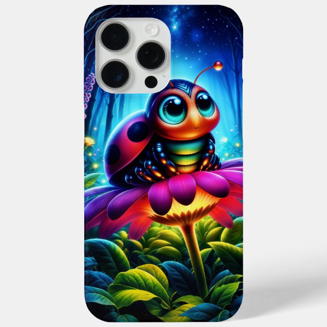 Niedlicher, mit Augen Ladybug mit einem mystischen Case-Mate iPhone Hülle (Rückseite)