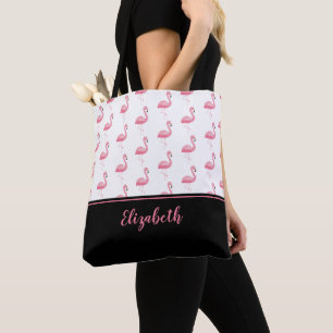 Niedlicher Mit Monogramm Name Pink Flamingo Stilli