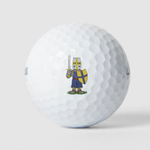 Niedlicher mittelalterlicher Ritter Golfball