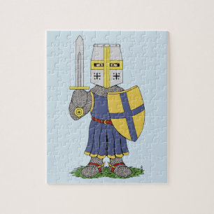 Niedlicher mittelalterlicher Ritter Puzzle