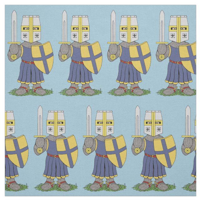 Niedlicher mittelalterlicher Ritter Stoff (Muster)