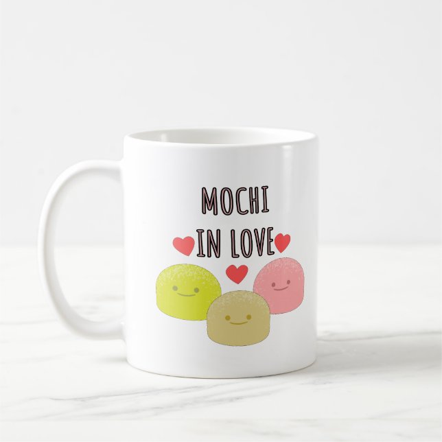 Niedlicher Mochi-Cartoon Zeichnend Kaffeetasse (Links)