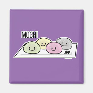 Niedlicher Mochi-Eis-Reis Kuchen Japanischer grüne Magnet