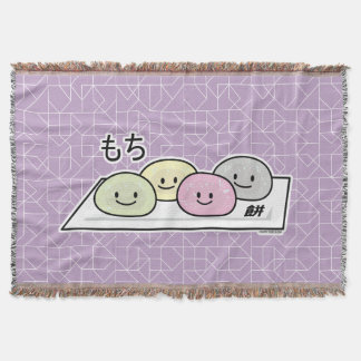 Niedlicher Mochi-Eiskremkuchen Japanischer grüner Decke
