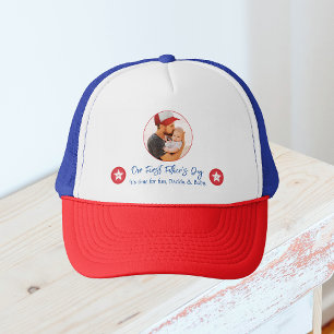 Niedlicher, moderner, schlichter Daddy Baby First Truckerkappe