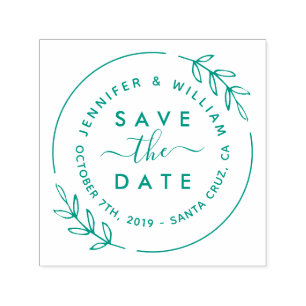 Niedlicher moderner Wreath u. stilvolles Skript Permastempel