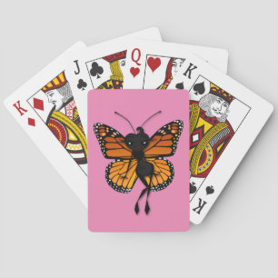 NIEDLICHER MONARCH-SCHALTFLY-DECK DER KARTEN SPIELKARTEN