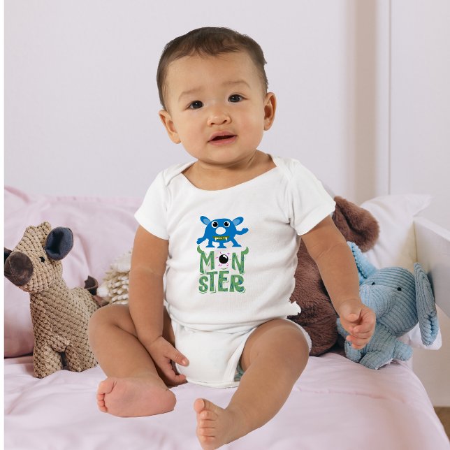 Niedlicher Monster Baby Bodysuit Strampler (Von Creator hochgeladen)