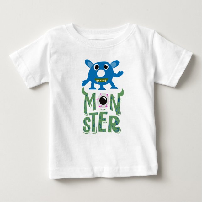 Niedlicher Monster-Kleinkind-T - Shirt (Vorderseite)