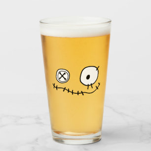 niedlicher Monsterkartoonzeichner Hallowing Glas