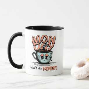 Niedlicher Montag Kaffeecup-Illustration Tasse