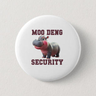 Niedlicher MOO DENG SECURITY Vater Baby Hippo Papa Button