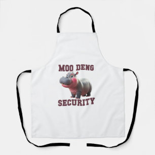 Niedlicher MOO DENG SECURITY Vater Baby Hippo Papa Schürze