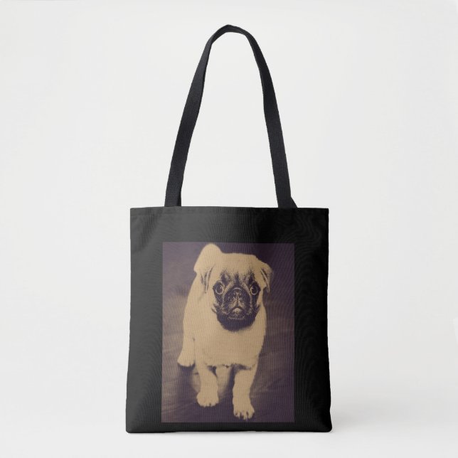 Niedlicher Mops Dog Portrait (Vorderseite)