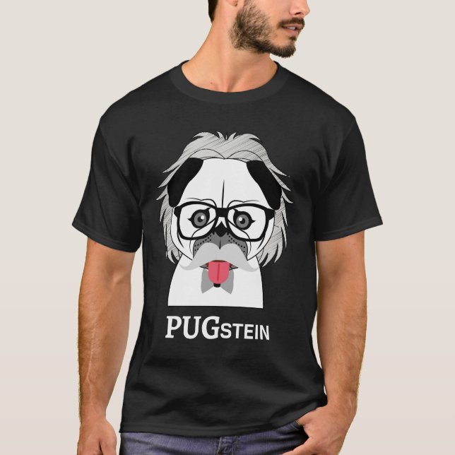 Niedlicher Mops Dog Science Physics Essential T -  T-Shirt (Vorderseite)