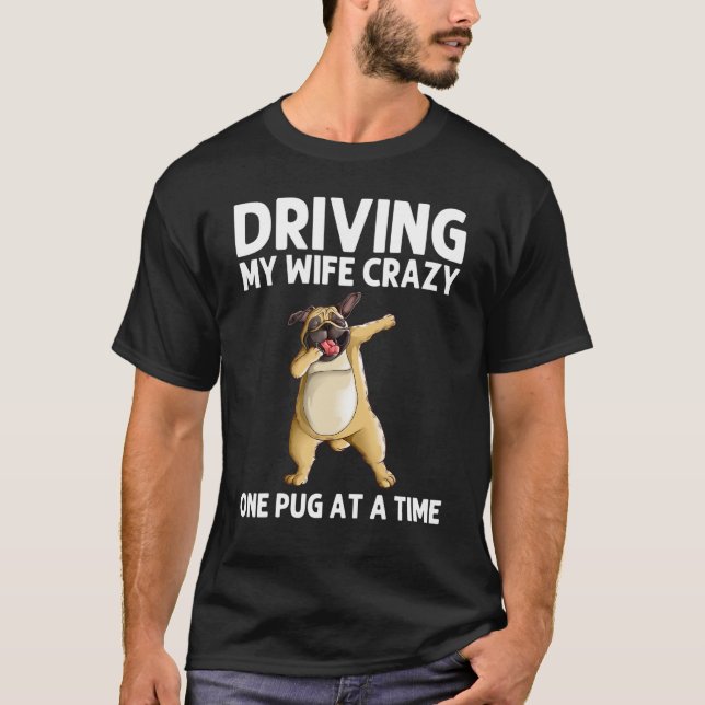 Niedlicher Mops für Männer Vater Mops Dog Dog Dog  T-Shirt (Vorderseite)