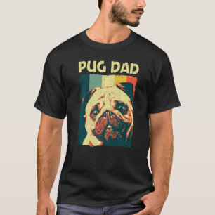 Niedlicher Mops für Vater Pater Haustier Hund Welp T-Shirt