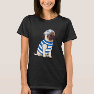 Niedlicher Mops Hanukkah Möpsen Welpen Hunde Liebt T-Shirt