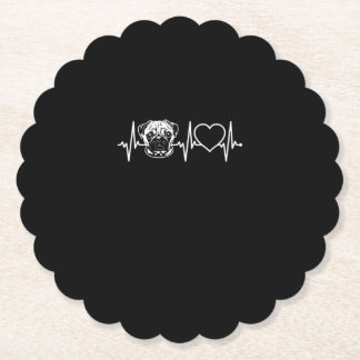 Niedlicher Mops Hund Herzschlag Lieblicher Mops Hu Untersetzer