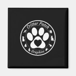 Niedlicher Mops Hund und Snowman-Freunde Kaffee au Magnet