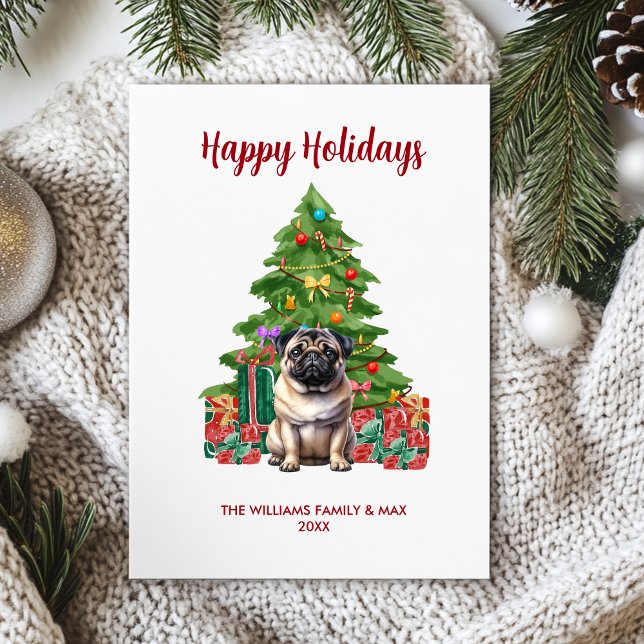 Niedlicher Mops Hunde Weihnachten (Von Creator hochgeladen)