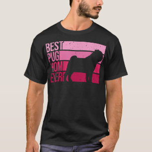 Niedlicher Mops Kunst für Mama Frauen Haustiere Hu T-Shirt