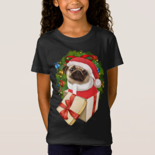 Niedlicher Mops Lounge Weihnachten T-Shirt